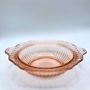 Vintage Anchor Hocking Pink "Mayfair" Depression Glass Bowl (No Lid)